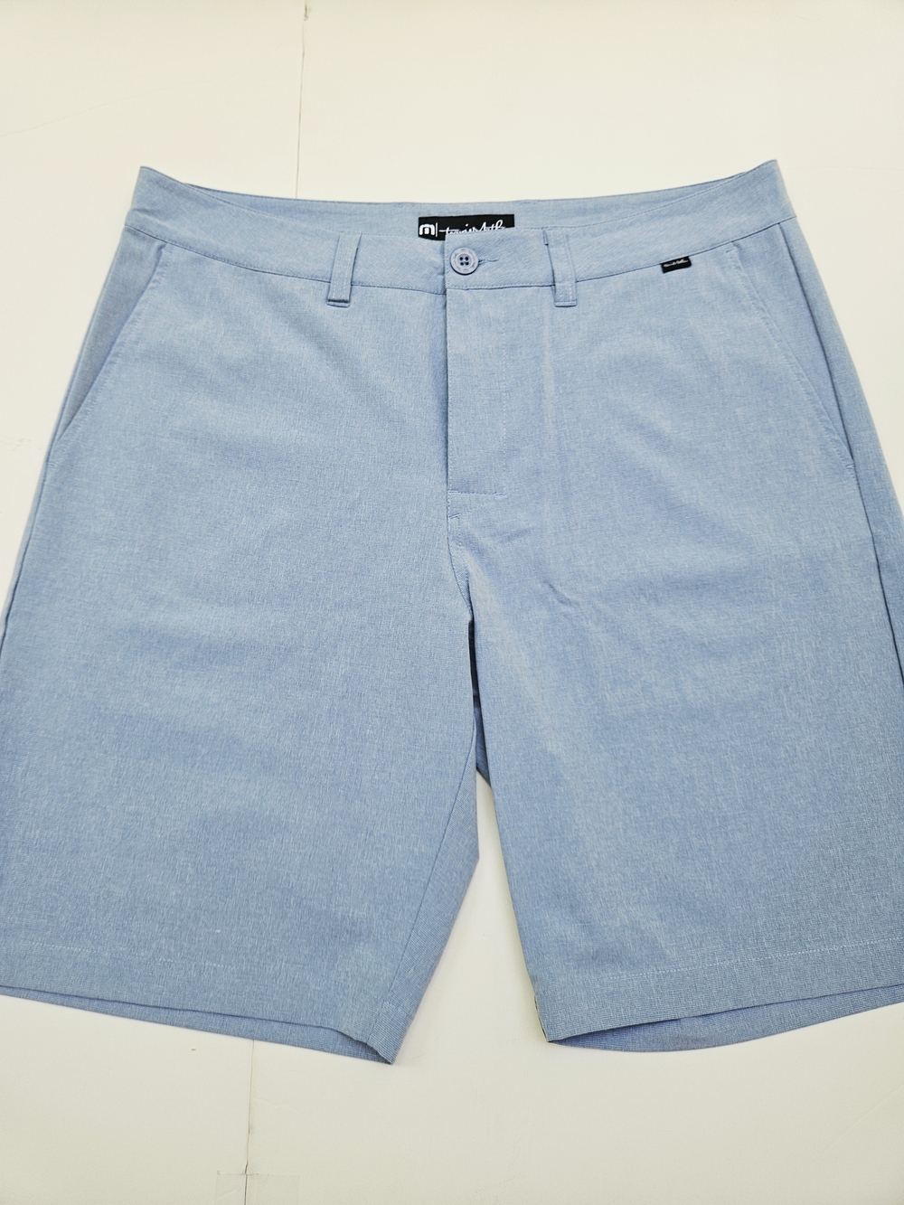 TravisMathew Men's Blue Performance Golf Shorts Size 35 Stretch Casual NWOT - Picture 2 of 14